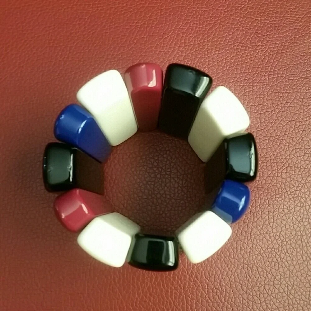 INC Colorful Bar Acrylic Stretch Bracelet …